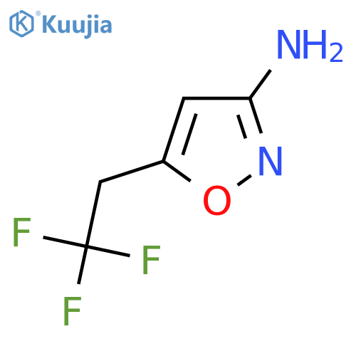 5-(2,2,2-trifluoroethyl)-1,2-oxazol-3-amine structure