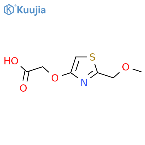 2-{2-(methoxymethyl)-1,3-thiazol-4-yloxy}acetic acid structure