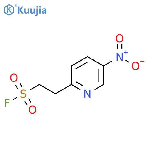 2-(5-nitropyridin-2-yl)ethane-1-sulfonyl fluoride structure