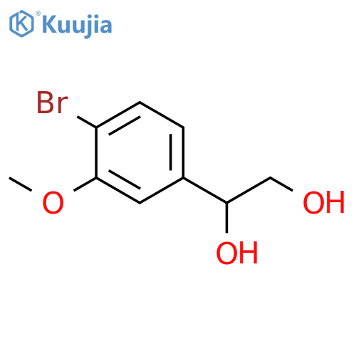 1-(4-bromo-3-methoxyphenyl)ethane-1,2-diol structure