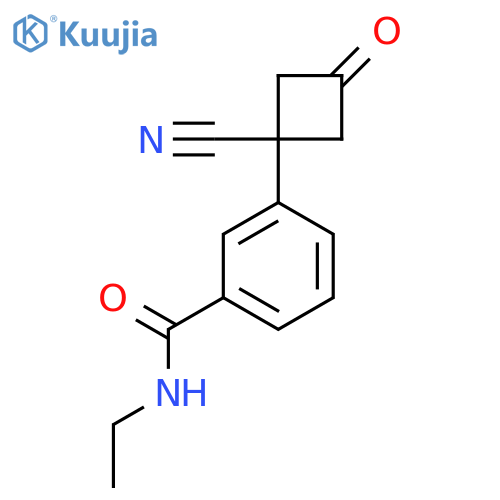 3-(1-cyano-3-oxocyclobutyl)-N-ethylbenzamide structure