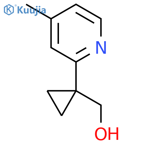 1-(4-methylpyridin-2-yl)cyclopropylmethanol structure