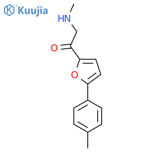 2-(methylamino)-1-5-(4-methylphenyl)furan-2-ylethan-1-one structure