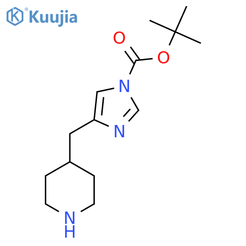 tert-butyl 4-(piperidin-4-yl)methyl-1H-imidazole-1-carboxylate structure