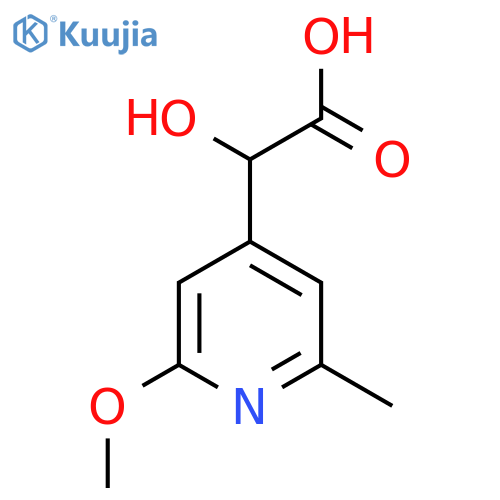 2-hydroxy-2-(2-methoxy-6-methylpyridin-4-yl)acetic acid structure