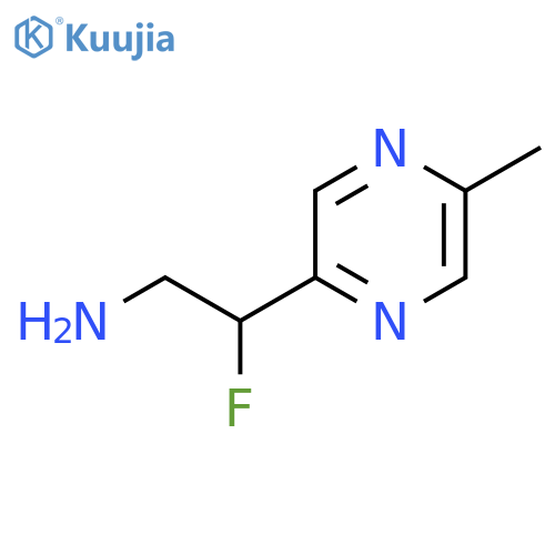 2-Fluoro-2-(5-methylpyrazin-2-yl)ethan-1-amine structure