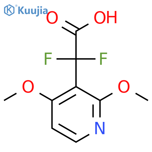 2-(2,4-dimethoxypyridin-3-yl)-2,2-difluoroacetic acid structure