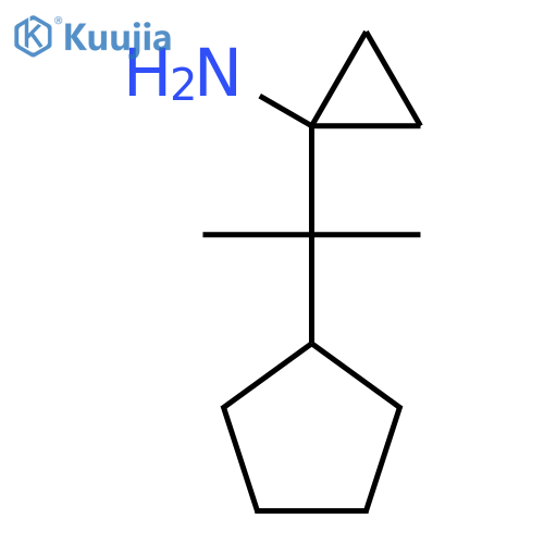 1-(2-cyclopentylpropan-2-yl)cyclopropan-1-amine structure