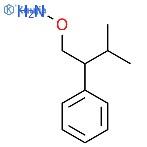 O-(3-methyl-2-phenylbutyl)hydroxylamine structure