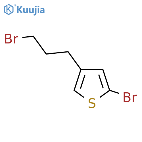 2-bromo-4-(3-bromopropyl)thiophene structure