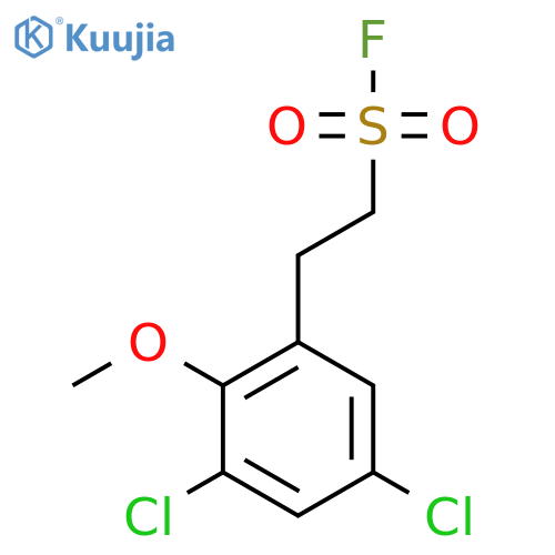 2-(3,5-dichloro-2-methoxyphenyl)ethane-1-sulfonyl fluoride structure