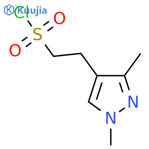 2-(1,3-dimethyl-1H-pyrazol-4-yl)ethane-1-sulfonyl chloride structure