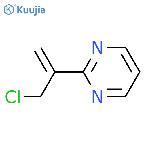 2-(3-chloroprop-1-en-2-yl)pyrimidine structure