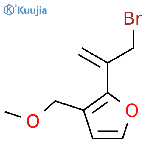 2-(3-bromoprop-1-en-2-yl)-3-(methoxymethyl)furan structure