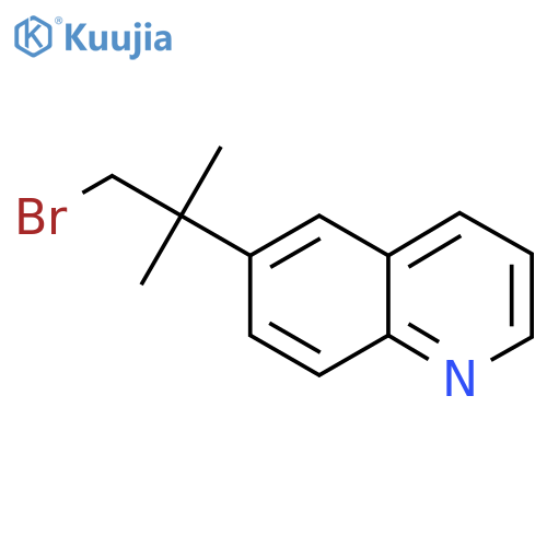6-(1-bromo-2-methylpropan-2-yl)quinoline structure