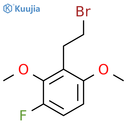 2-(2-bromoethyl)-4-fluoro-1,3-dimethoxybenzene structure