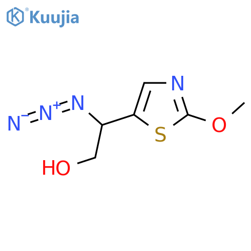 2-azido-2-(2-methoxy-1,3-thiazol-5-yl)ethan-1-ol structure