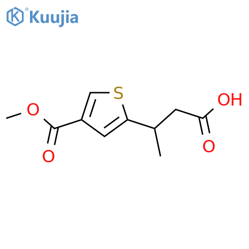 3-4-(methoxycarbonyl)thiophen-2-ylbutanoic acid structure
