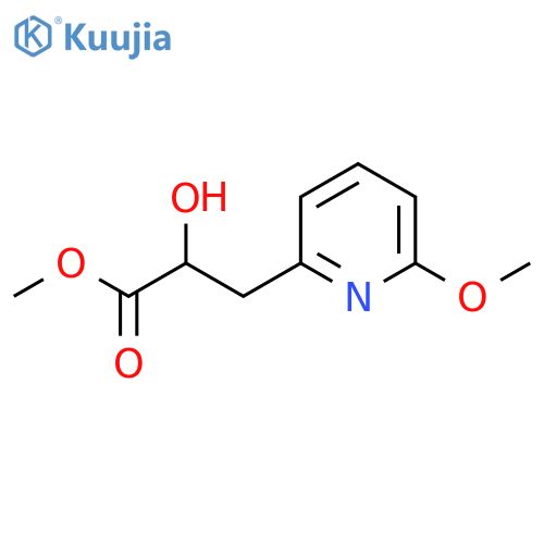 methyl 2-hydroxy-3-(6-methoxypyridin-2-yl)propanoate structure