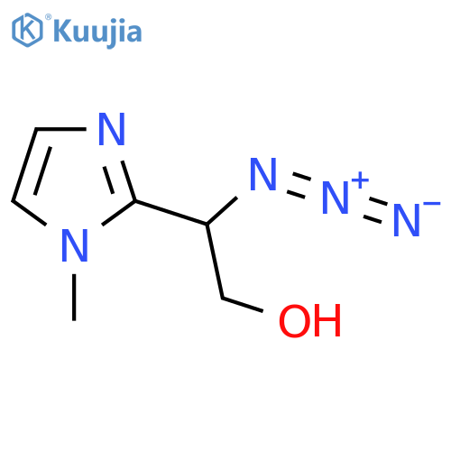 2-azido-2-(1-methyl-1H-imidazol-2-yl)ethan-1-ol structure