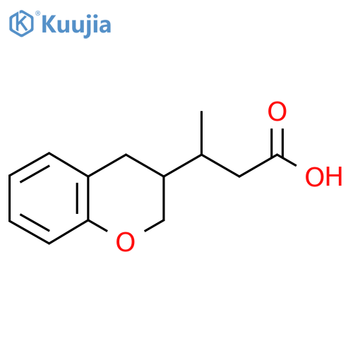 3-(3,4-dihydro-2H-1-benzopyran-3-yl)butanoic acid structure