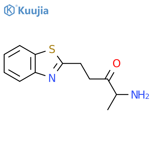 4-amino-1-(1,3-benzothiazol-2-yl)pentan-3-one structure