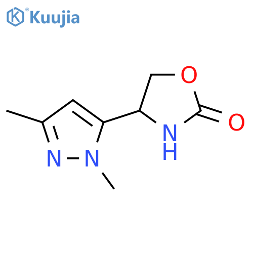 4-(1,3-dimethyl-1H-pyrazol-5-yl)-1,3-oxazolidin-2-one structure