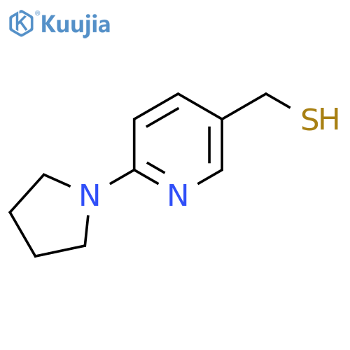 6-(pyrrolidin-1-yl)pyridin-3-ylmethanethiol structure