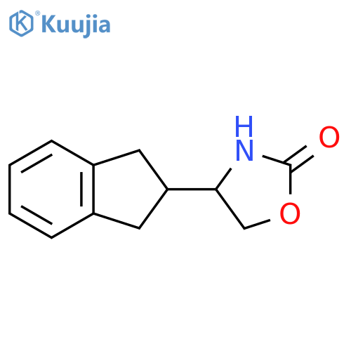 4-(2,3-dihydro-1H-inden-2-yl)-1,3-oxazolidin-2-one structure