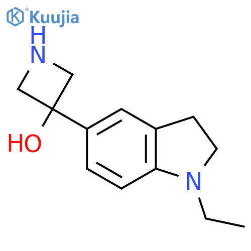 3-(1-ethyl-2,3-dihydro-1H-indol-5-yl)azetidin-3-ol structure