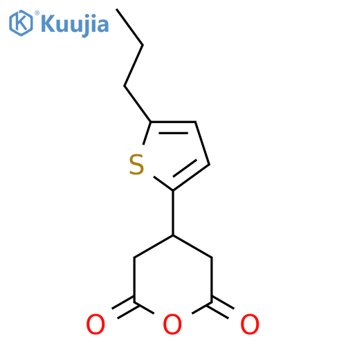 4-(5-propylthiophen-2-yl)oxane-2,6-dione structure