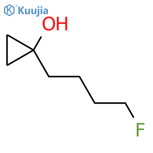 1-(4-fluorobutyl)cyclopropan-1-ol structure