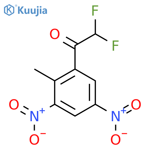 2,2-difluoro-1-(2-methyl-3,5-dinitrophenyl)ethan-1-one structure
