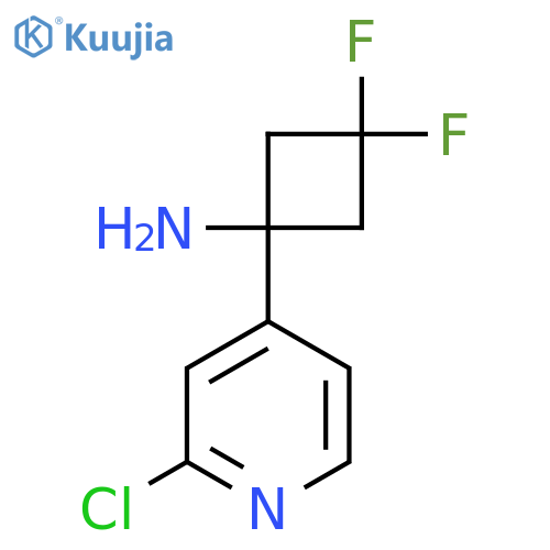 1-(2-Chloropyridin-4-yl)-3,3-difluorocyclobutan-1-amine structure