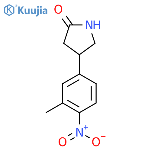 4-(3-methyl-4-nitrophenyl)pyrrolidin-2-one structure