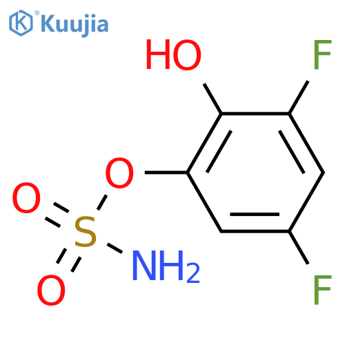 3,5-difluoro-2-hydroxyphenyl sulfamate structure