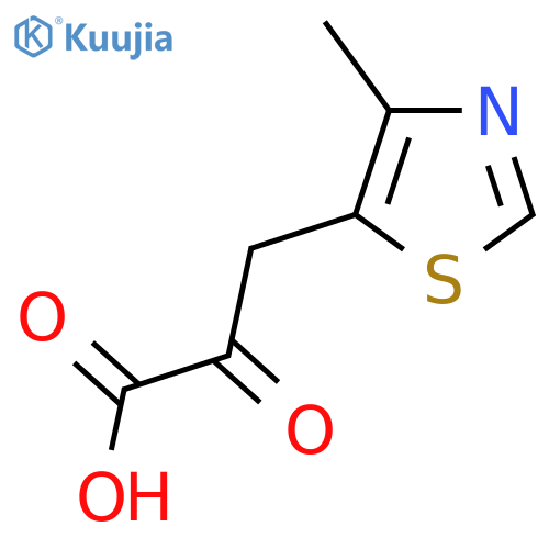 3-(4-methyl-1,3-thiazol-5-yl)-2-oxopropanoic acid structure