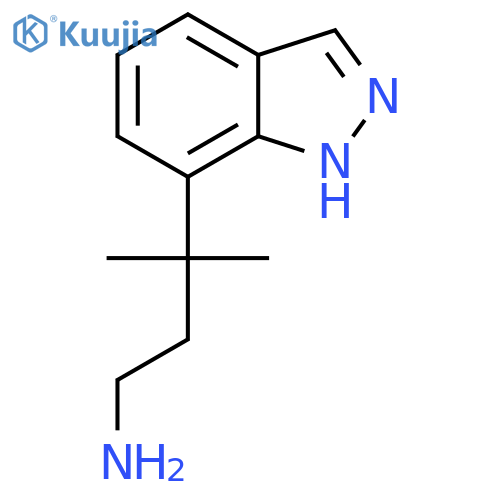 3-(1H-indazol-7-yl)-3-methylbutan-1-amine structure