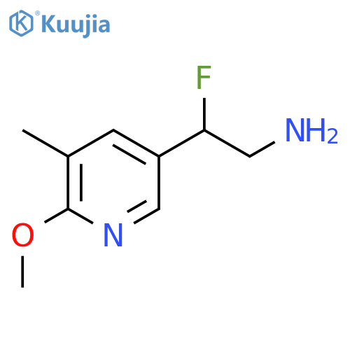 2-fluoro-2-(6-methoxy-5-methylpyridin-3-yl)ethan-1-amine structure