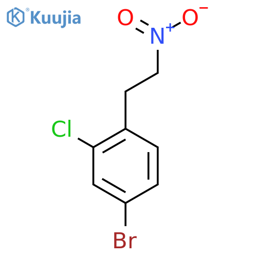 4-bromo-2-chloro-1-(2-nitroethyl)benzene structure