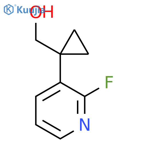 1-(2-fluoropyridin-3-yl)cyclopropylmethanol structure