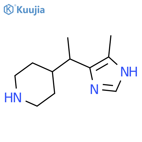 4-1-(4-methyl-1H-imidazol-5-yl)ethylpiperidine structure