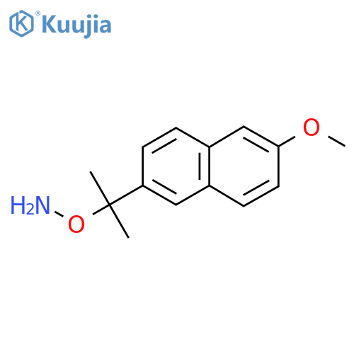 O-2-(6-methoxynaphthalen-2-yl)propan-2-ylhydroxylamine structure