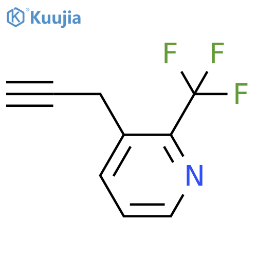 3-(prop-2-yn-1-yl)-2-(trifluoromethyl)pyridine structure