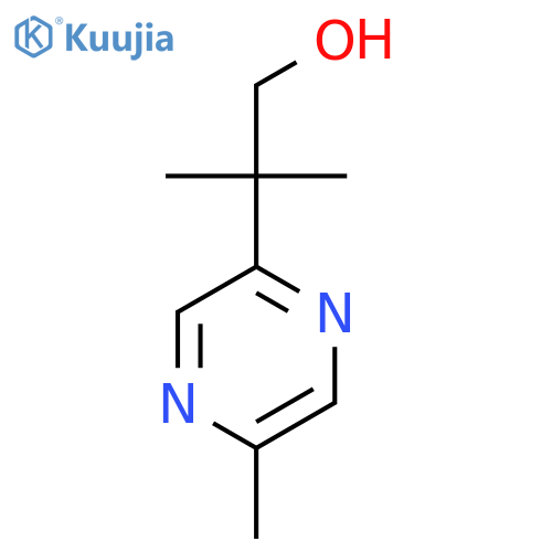 2-methyl-2-(5-methylpyrazin-2-yl)propan-1-ol structure