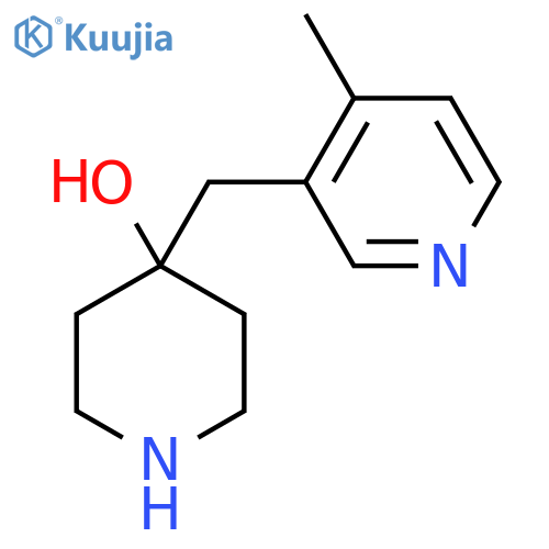 4-(4-methylpyridin-3-yl)methylpiperidin-4-ol structure