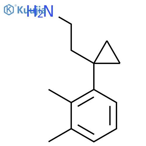 2-1-(2,3-dimethylphenyl)cyclopropylethan-1-amine structure