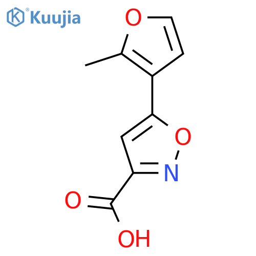 5-(2-methylfuran-3-yl)-1,2-oxazole-3-carboxylic acid structure