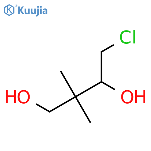 4-chloro-2,2-dimethylbutane-1,3-diol structure
