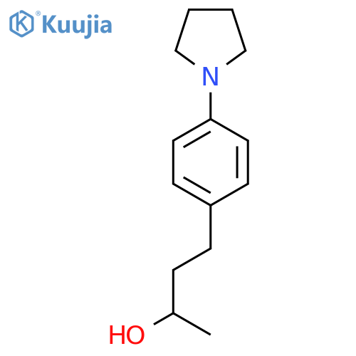 4-4-(pyrrolidin-1-yl)phenylbutan-2-ol structure